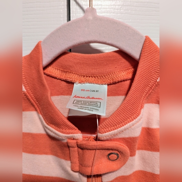 NWT Hanna Andersson Zip Up Pajamas 3T - Picture 2 of 3